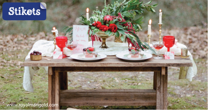 mesa rustica san valentin